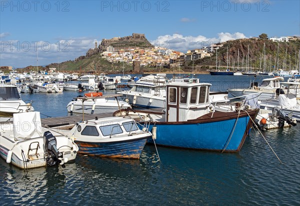 Boats in Castelsardo port