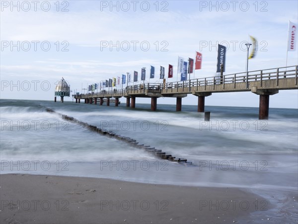 Diving gondola and pier in Zingst