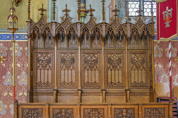 Carved choir stalls