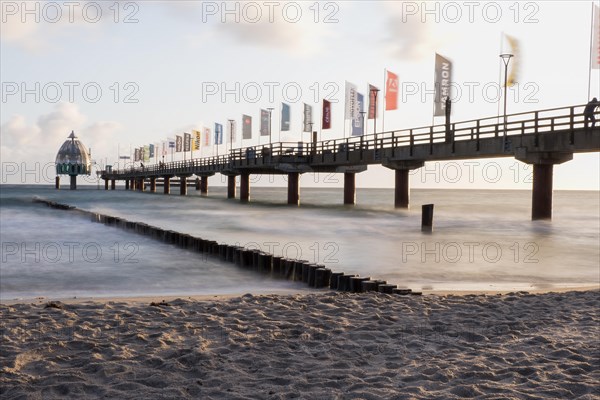 Diving gondola and pier in Zingst