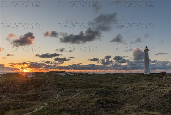 Evening atmosphere at Lyngvig Fyr lighthouse