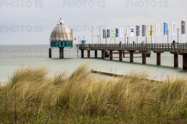 Diving gondola and pier in Zingst