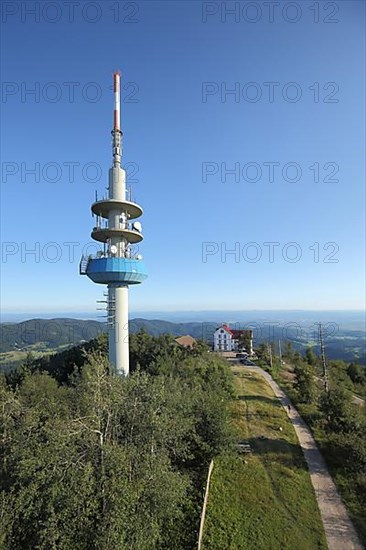 Transmission mast at Hochblauen in Blauen