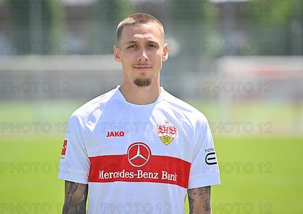 Darko Churlinov VfB Stuttgart Portraittermin VfB Stuttgart 2022 2023 Licence Player Football 1. Bundesliga Men GER Stuttgart 05. 07. 2022