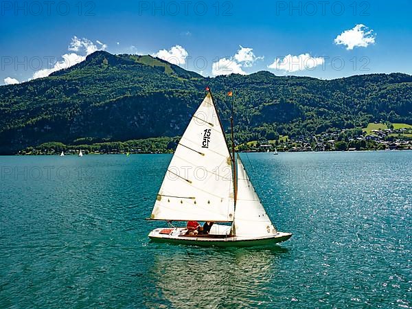 Sailing boat on the Wolfgangsee