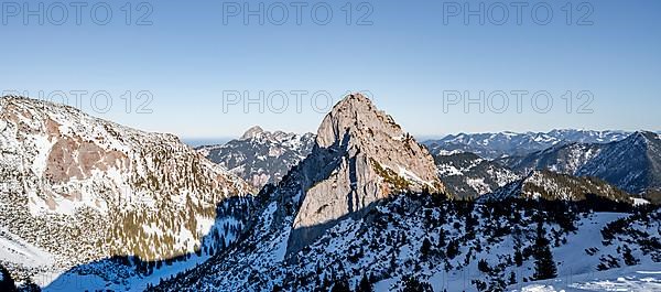 Rocky mountain peaks of the Ruchenkoepfe, view into the Grosstiefental