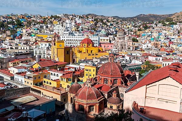 Overlook over the Unesco site Guanajuato, Mexico