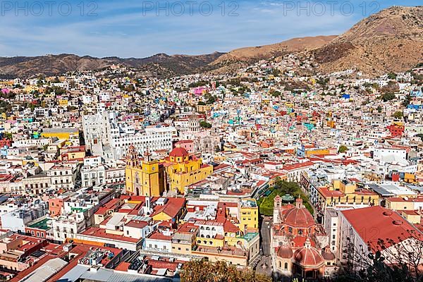 Overlook over the Unesco site Guanajuato, Mexico