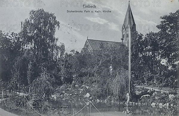Stutenbrok's Park in Einbeck, district of Northeim in southern Lower Saxony