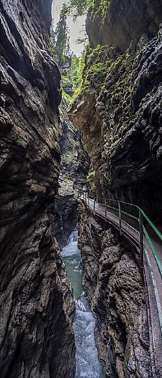 River Breitach in the Breitachklamm gorge near Oberstdorf, Oberallgaeu