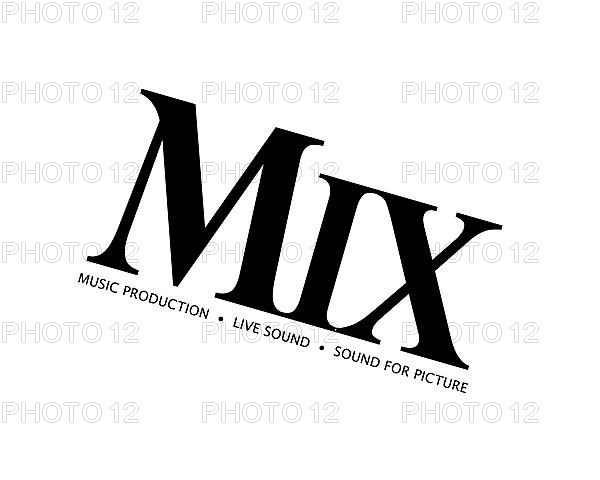 Mix magazine, rotated logo