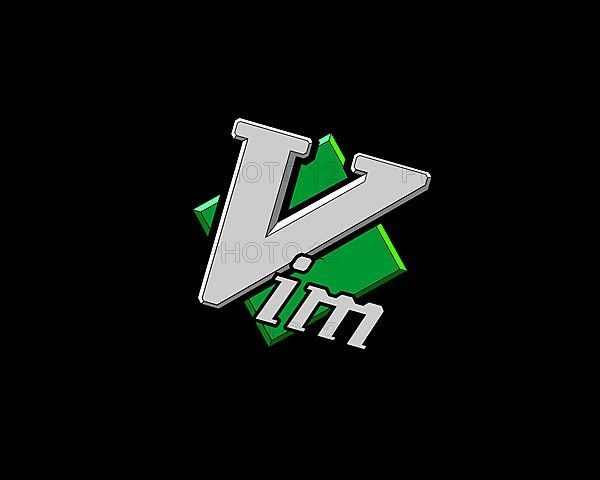 Vim text editor, rotated logo