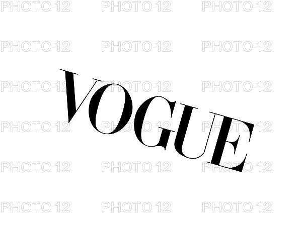Vogue magazine, rotated logo