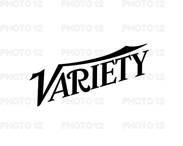 Variety magazine, rotated logo