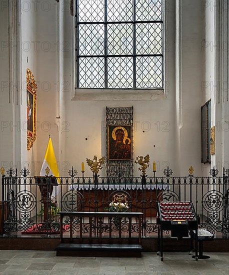 Interior design in the Catholic Church Bazylika Mariacka, Gdansk