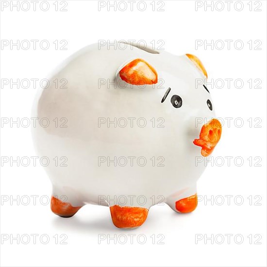 Piggy bank isolated on white background
