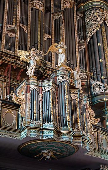 Organ in the main Protestant church of St. Johannis