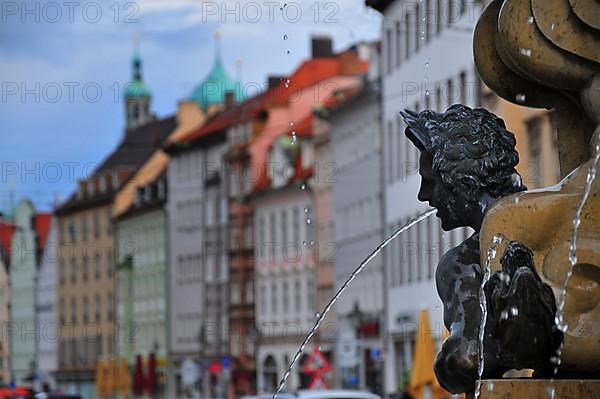 Gargoyles at the Hercules Fountain in Augsburg