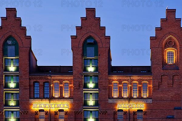 International Maritime Museum Hamburg at sunrise