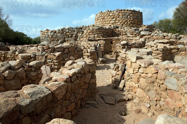 Excavation work at Nuraghe La Prisgiona