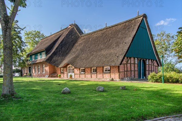 Old pastor's house with thatched roof