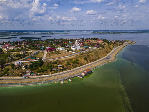 Aerial of the Unesco site Sviyazhsk