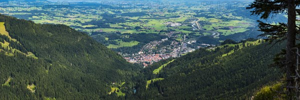 Panorama over the Steigbach valley towards Immenstadt