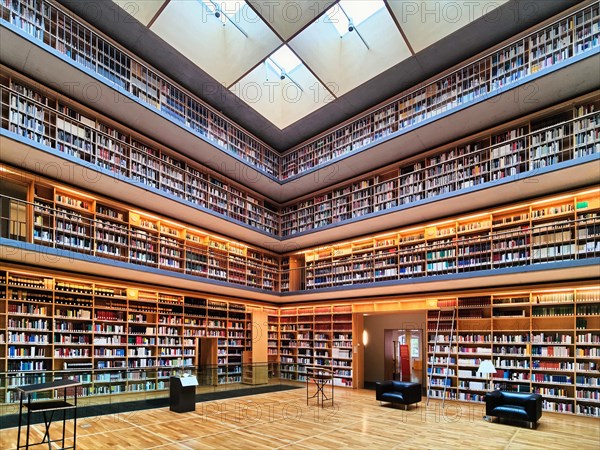 Interior view of the book cube