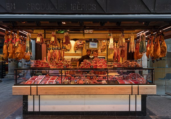 Market stall in the La Rambla market hall