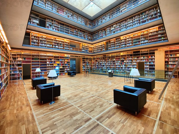 Interior view of the book cube