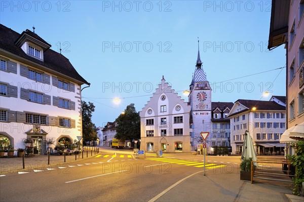 Zytturm in neon lighting