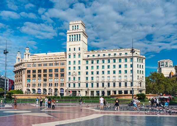 Plaza de Catalunya in Barcelona