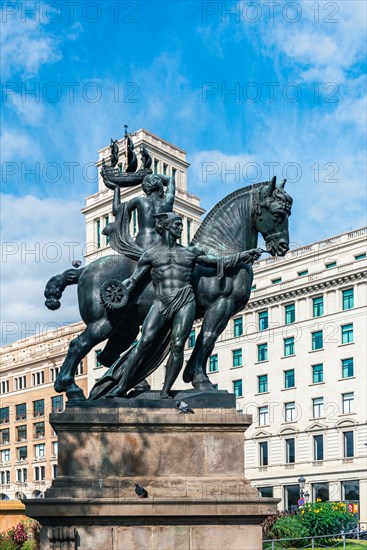 Plaza de Catalunya in Barcelona