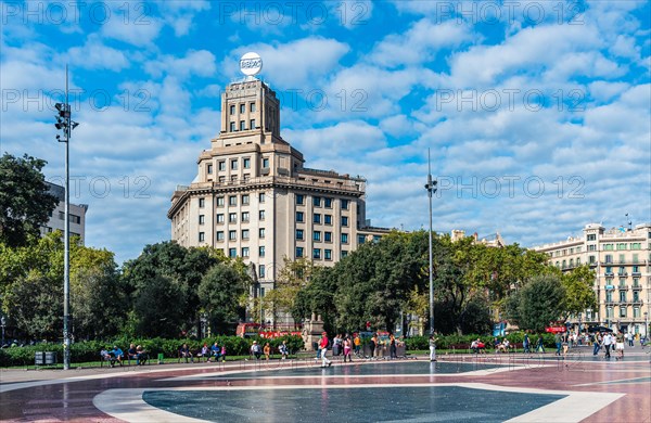 Plaza de Catalunya in Barcelona