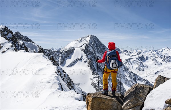 Ski tourers at the summit