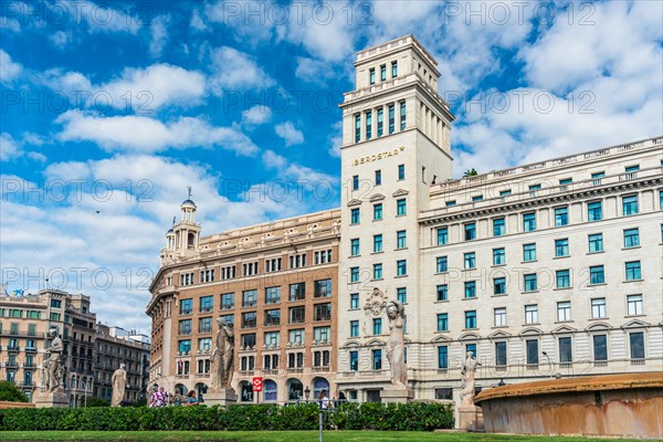 Plaza de Catalunya in Barcelona