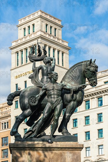 Plaza de Catalunya in Barcelona