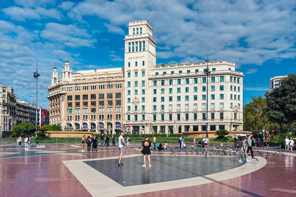 Plaza de Catalunya in Barcelona