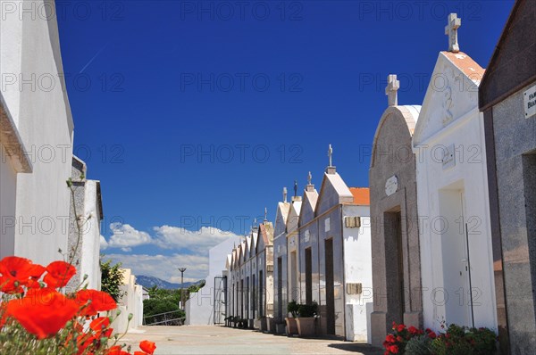 Graves in the cemetery of Bonifacio