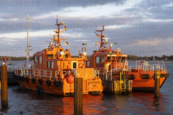 Pilot boats in the harbour