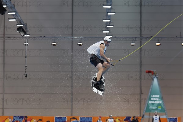 Wakeboard stunt at the lift