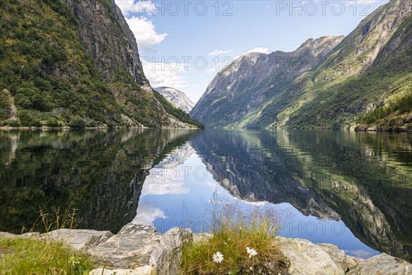 The Naerofjord at Gudvangen in Norway