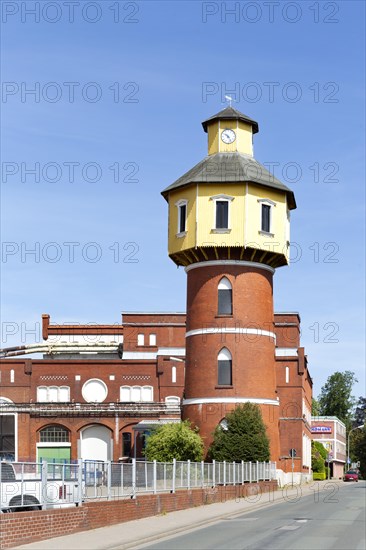 Factory facilities and water tower of the Homann Feinkost food factory