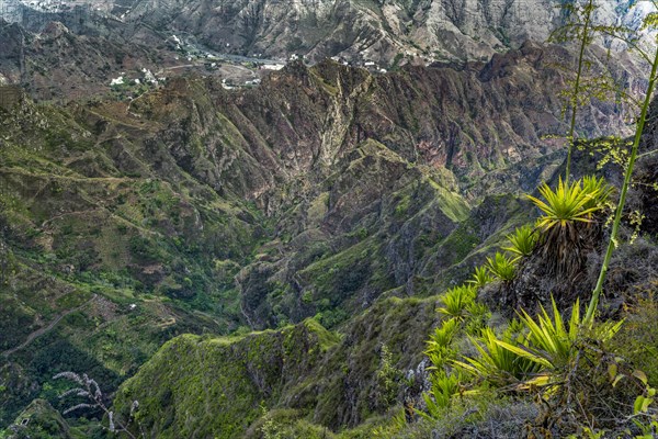 Mountain Landscape Santo Antao Island Cape Verde