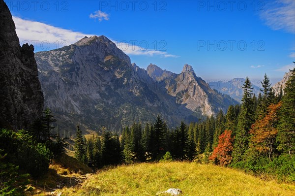 View from the Loesertaljoch to the Hochplatte