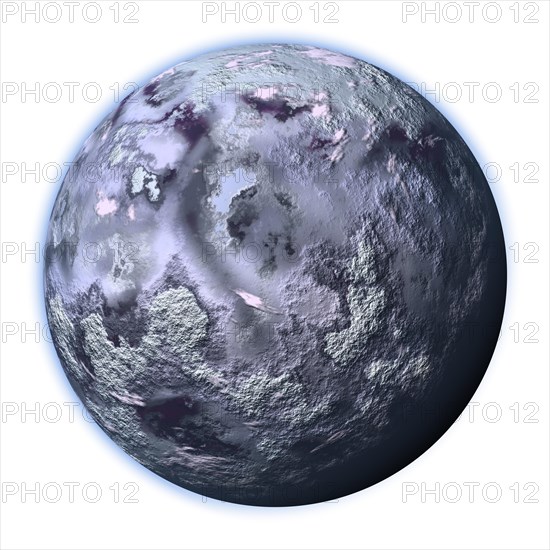 Digitally rendered Planet venus isolated on white background