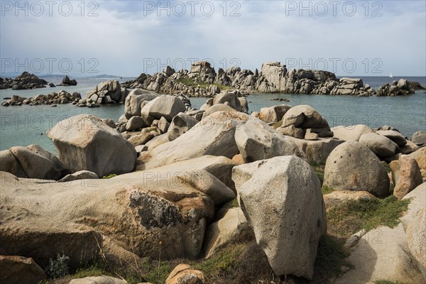 Granite rocks and sea