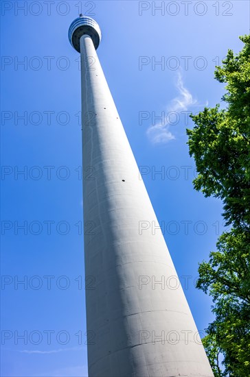 Upper part with viewing platform of the Stuttgart TV Tower