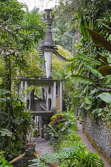 Concrete surrealistic building created by Edward James at Las Pozas