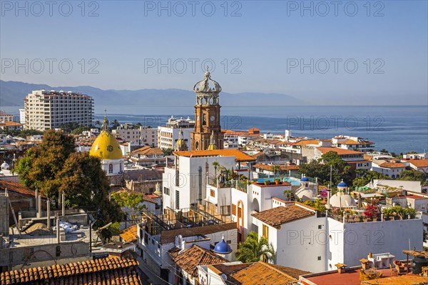 Aerial view over Puerto Vallarta